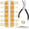 1200PCS Gold Jump Rings for Jewelry Making – Small Size Jewelry Repair and DIY Craft Supplies